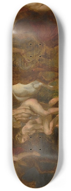 Follower of Peter Paul Rubens - The Flight of Cloelia 8.25 inch art skate deck
