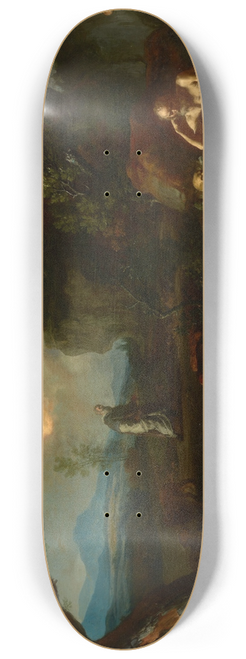 Francesco de Mura - Saint Anthony Visiting Saint Paul of Thebes in the Desert 8.25 inch art skate deck