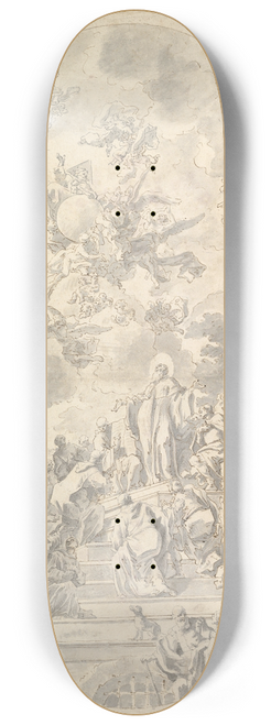 Francesco de Mura - The Vision of Saint Benedict 8.25 inch art skate deck
