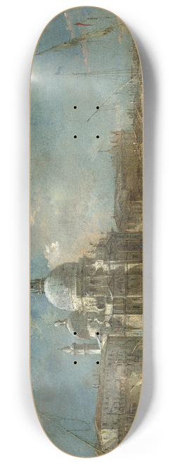 Francesco Guardi - Santa Maria della Salute 8.25 inch art skate deck