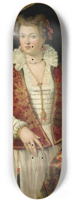 Francesco Montemezzano - Portrait of a Woman with a Squirrel 8.25 inch art skate deck