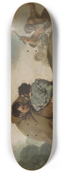 Francisco de Goya - Friar Pedro Binds El Maragato with a Rope 8.25 inch art skate deck