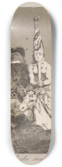 Francisco de Goya - Nohubo remedio. (Nothing could be done about it.) 8.25 inch art skate deck