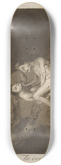 Francisco de Goya - Quien lo creyera! (Who would have thought it!) 8.25 inch art skate deck