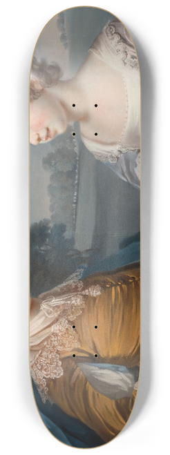 Francis Cotes - Portrait of Joseph (1741-1786) and his Brother John Gulston (1750-1764) 8.25 inch art skate deck