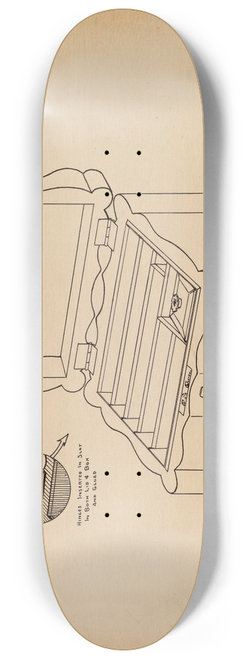 Francis Law Durand - Game Box (For Poker Chips) 8.25 inch art skate deck