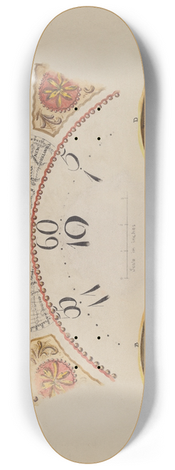 Francis Law Durand - Moon Disc Paintings for Grandfathers Clock 8.25 inch art skate deck