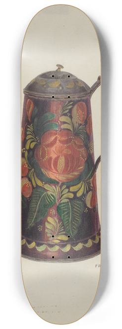 Franklyn Syres - Toleware Tin Teapot 8.25 inch art skate deck
