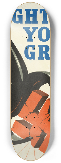 Frank Newbould - Tighten Your Grip! 8.25 inch art skate deck