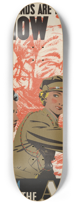 Frank Newbould - Your Friends are Needed Now 8.25 inch art skate deck