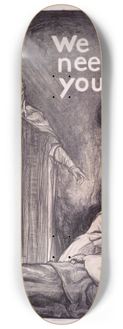 Albert Sterner - We need you 8.25 inch art skate deck