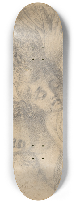 Franois-Joseph Navez - A Woman and a Turbaned Man in Despair with a Young Child 8.25 inch art skate deck