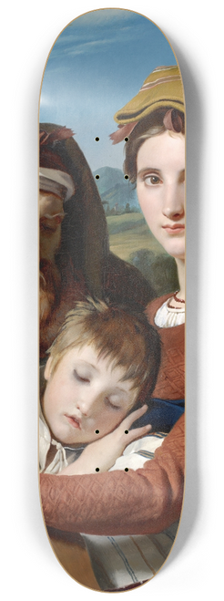 Franois-Joseph Navez - Roman Shepherd Family in the Campagna 8.25 inch art skate deck