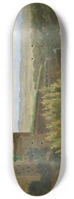 Franois-Marius Granet - View of Tivoli with the Church of San Silvestro 8.25 inch art skate deck
