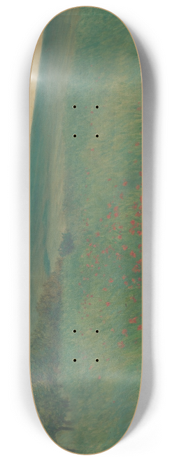 Frantiek Kavn - Red Poppies 8.25 inch art skate deck