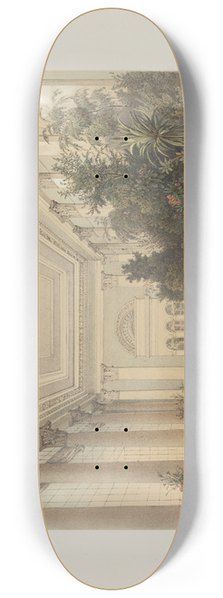 Franz Antoine - Der Wintergarten in der kaiserlichen kniglichen Hofburg zu Wien Pl.07 8.25 inch art skate deck