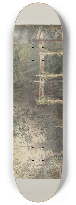 Franz Antoine - Der Wintergarten in der kaiserlichen kniglichen Hofburg zu Wien Pl.09 8.25 inch art skate deck