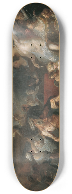 Franz Anton Maulbertsch - Allegorie auf eine Preisverteilung an der Wiener Akademie unter Wenzel Anton Frst von Kaunitz-Rietberg 8.25 inch art skate deck