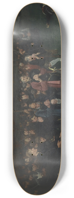 Albin Egger Lienz - Prayer after the battle of Bergisel 8.25 inch art skate deck
