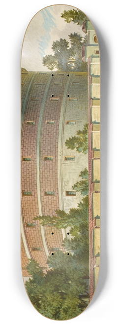 Franz Gerasch - Das alte Irrenhaus in Wien (Narrenturm), Kaiser Joseph-Gugelhupf genannt 8.25 inch art skate deck