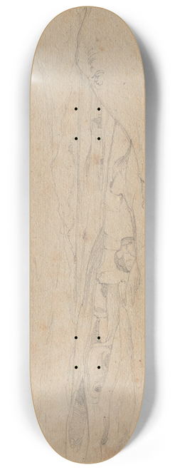 Franz Johann Heinrich Nadorp - Album with Views of Rome and Surroundings, Landscape Studies, page 40a: Roman Landscape 8.25 inch art skate deck