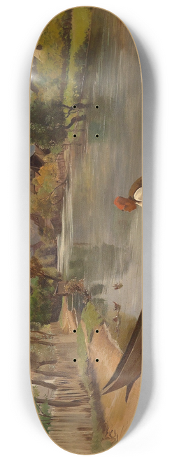 Franz Leo Ruben - Am Flussufer 8.25 inch art skate deck