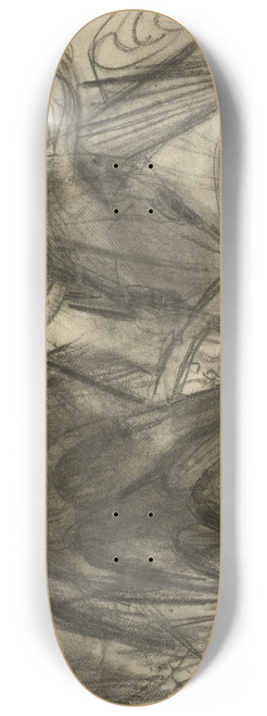 Franz Marc - Elch in phantastischer Umgebung (Hirsch in Landschaft) 8.25 inch art skate deck
