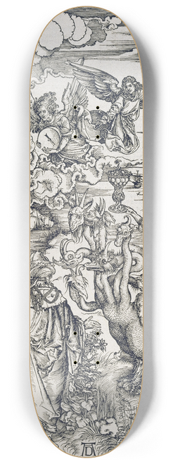 Albrecht Drer - Das babylonische Weib, aus der Folge der Apokalypse, Urausgabe Deutsch 1498 8.25 inch art skate deck