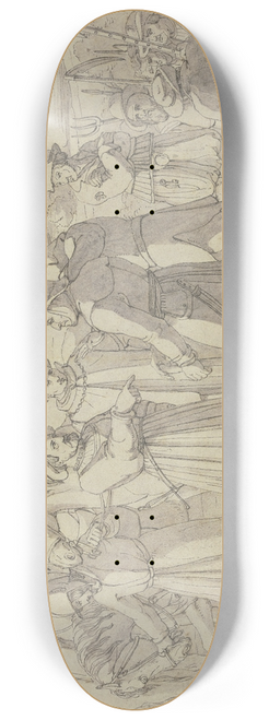 Franz Pforr - Gtz von Berlichingen trifft die Bauernfhrer 8.25 inch art skate deck