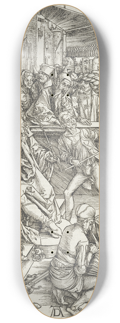 Albrecht Drer - Die Marter des Evangelisten Johannes, aus der Folge der Apokalypse, Urausgabe Deutsch 1498 8.25 inch art skate deck
