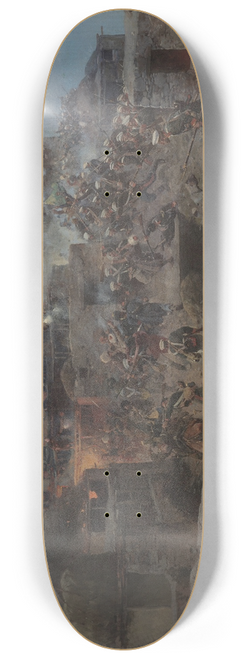 Franz Roubaud - The Assault of Gimry on October 17, 1832 8.25 inch art skate deck
