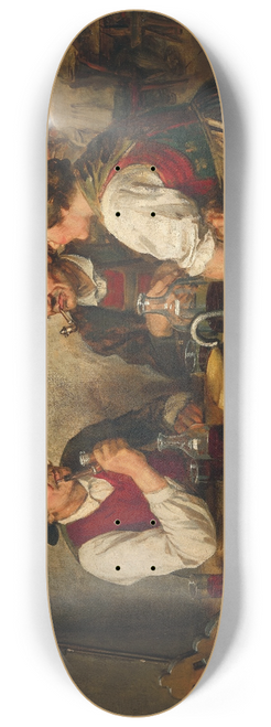 Franz von Defregger - A Scene in a Tavern 8.25 inch art skate deck