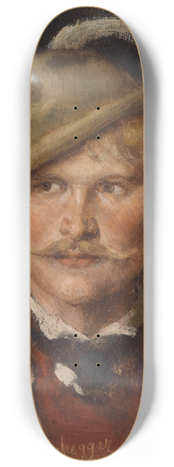 Franz von Defregger - Bauernbursch mit Hut 8.25 inch art skate deck