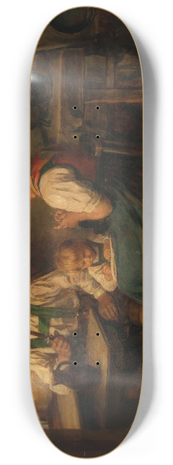 Franz von Defregger - End of the Work Day 8.25 inch art skate deck