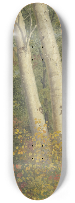 Frederic Edwin Church - Birch Trees in Autumn 8.25 inch art skate deck