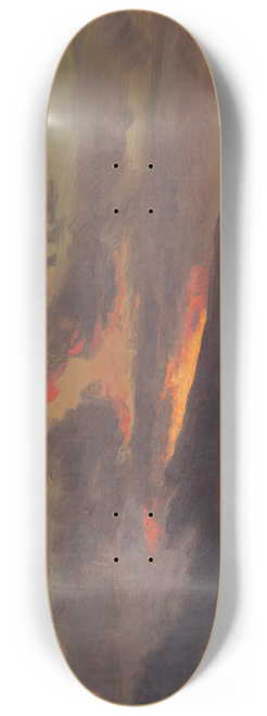 Frederic Edwin Church - Sunset across the Catskills 8.25 inch art skate deck