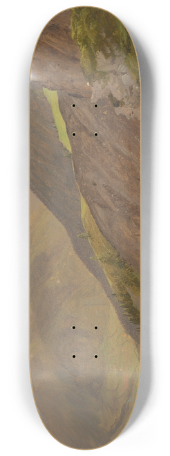 Frederic Edwin Church - The Goell and Watzmann, near Berchtesgeden 8.25 inch art skate deck