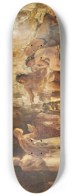 Frederick Arthur Bridgman - Study Of A Group In An Interior 8.25 inch art skate deck
