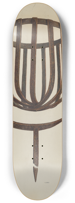 Al Curry - Pine Knot Flare Holder 8.25 inch art skate deck