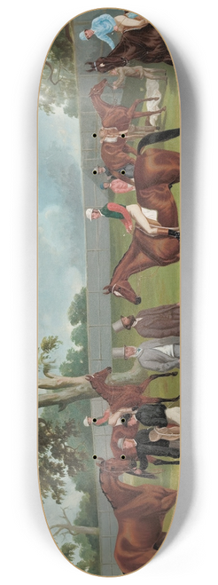 Frederick Woodhouse - Group in the Dowling Forest Racecourse enclosure, Ballarat, 1863 8.25 inch art skate deck