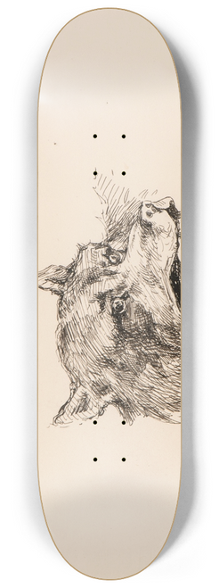 Frederic Remington - Illustration for The Song of Hiawatha 8.25 inch art skate deck