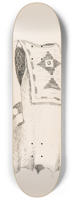 Frederic Remington - Illustration for The Song of Hiawatha 8.25 inch art skate deck