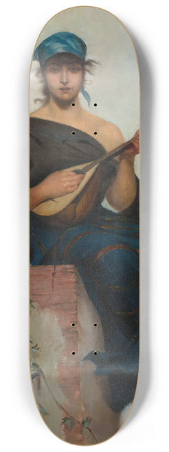 Frederik Hendrik Kaemmerer - The Lute Player 8.25 inch art skate deck