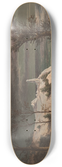 Frederik Sdring - The Summer Spire on the Chalk Cliffs of the Island Mn. Moonlight 8.25 inch art skate deck