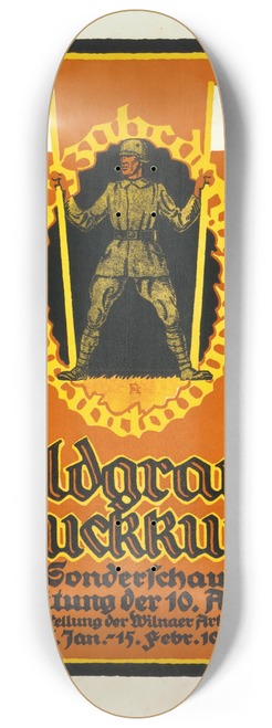 Fred Hendriok - Feldgraue Druckkunst. Sondershau der Zeitung der 10. Armee 8.25 inch art skate deck