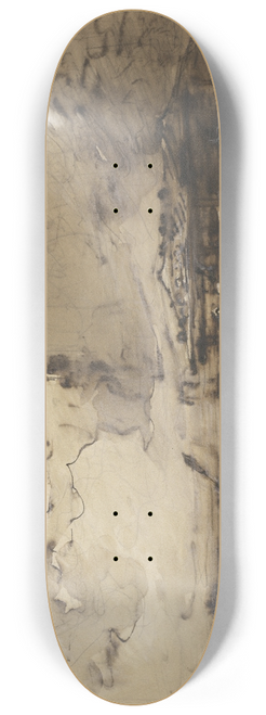 Friedrich August Matthias Gauermann - A Ferry on the Knigsee 8.25 inch art skate deck