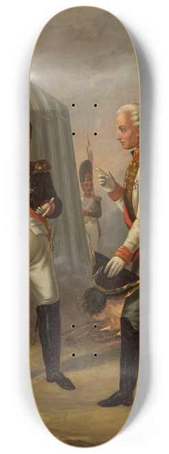 Aleksander Stankiewicz - Napoleon and Francis II after the Battle of Austerlitz 8.25 inch art skate deck