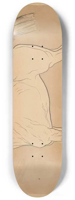 Friedrich Carl von Scheidlin - Study of a Horse II. 8.25 inch art skate deck