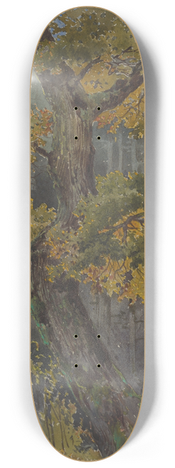 Friedrich Carl von Scheidlin - Study of Broadleaved Tree. Motif from Svt Jur 8.25 inch art skate deck