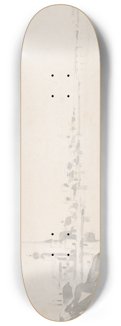 Friedrich Carl von Scheidlin - View of Boroslo 8.25 inch art skate deck
